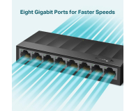 TP-Link 8p LS1008G (8x10/100/1000Mbit) - 519228 - zdjęcie 3